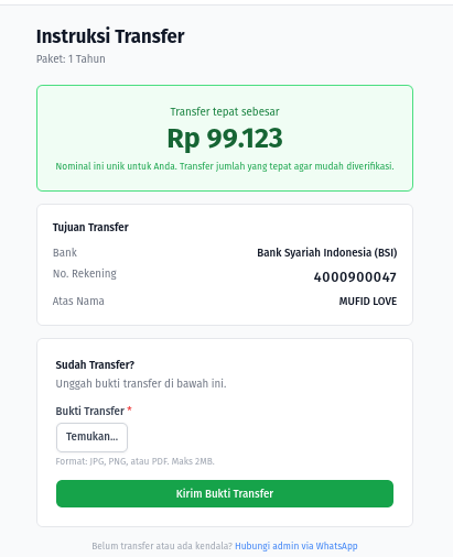 Instruksi pembayaran