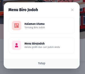 Popup layanan Biro Jodoh